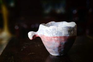ly cà phê gốm nắn tay