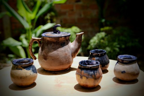 pottery handcrafted teaset